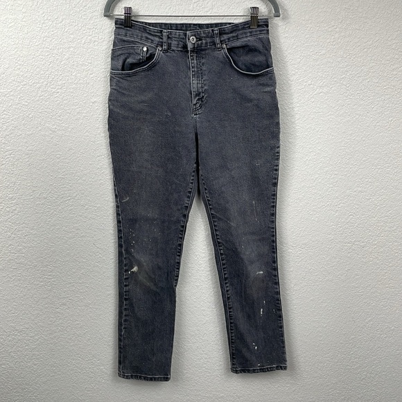 The Ragged Priest High Rise Straight Leg Jeans Antique Faded Black Sz 30 - Picture 1 of 14